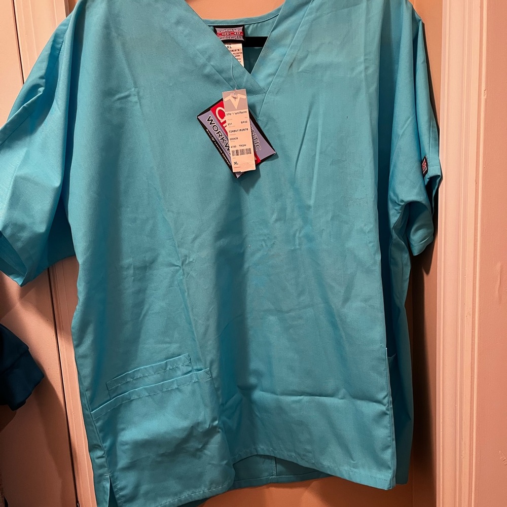 Cherokee Workwear Scrub Top XL